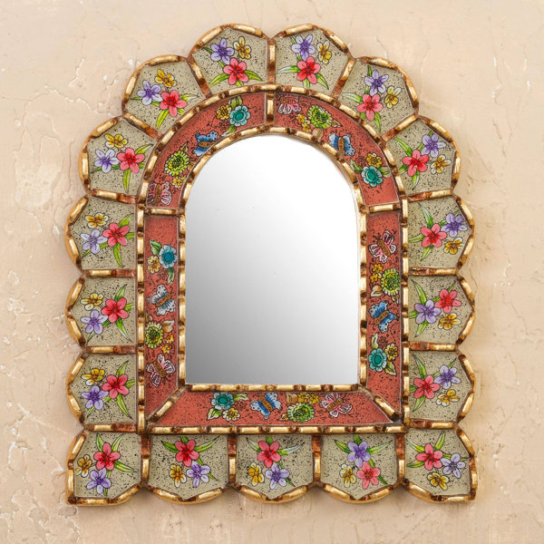 Bungalow Rose Zeckser Wood Concave Wall Mirror & Reviews | Wayfair